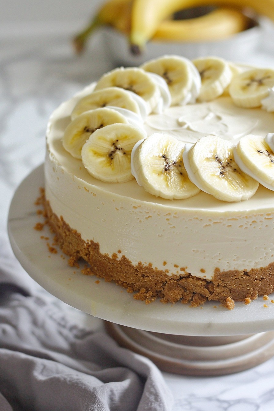 Banana Cheesecake No Bake Recipe
