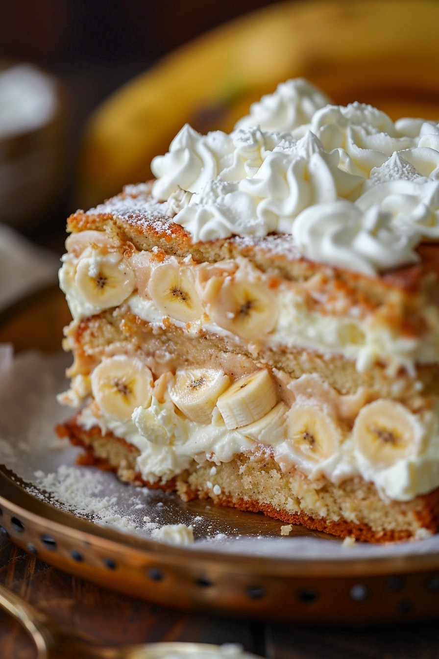 Banana Cream Pudding Cake Recipe