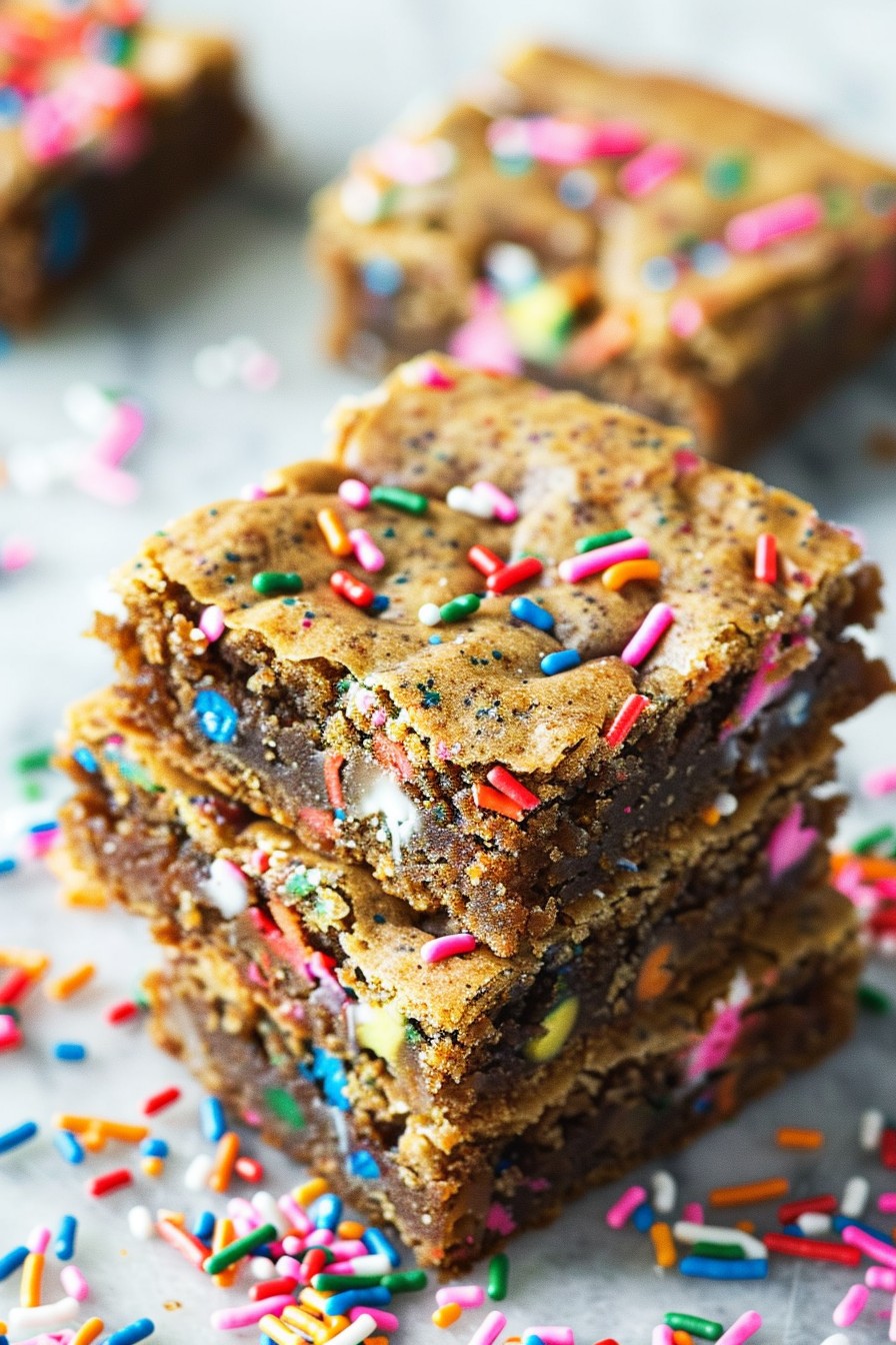 Birthday Cake Blondies Recipe