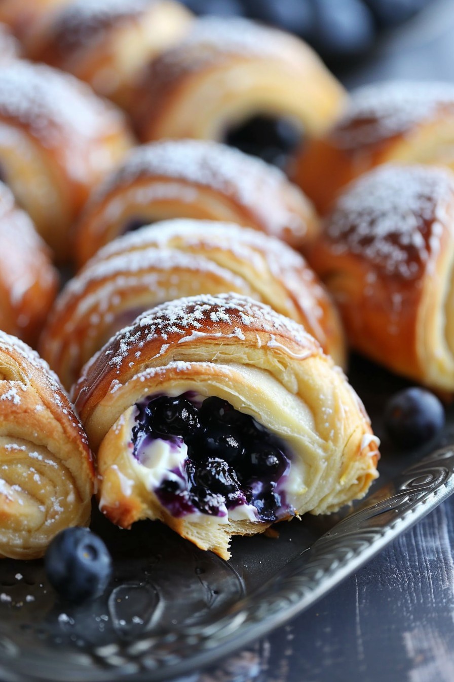Blueberry Cheesecake Rolls Recipe