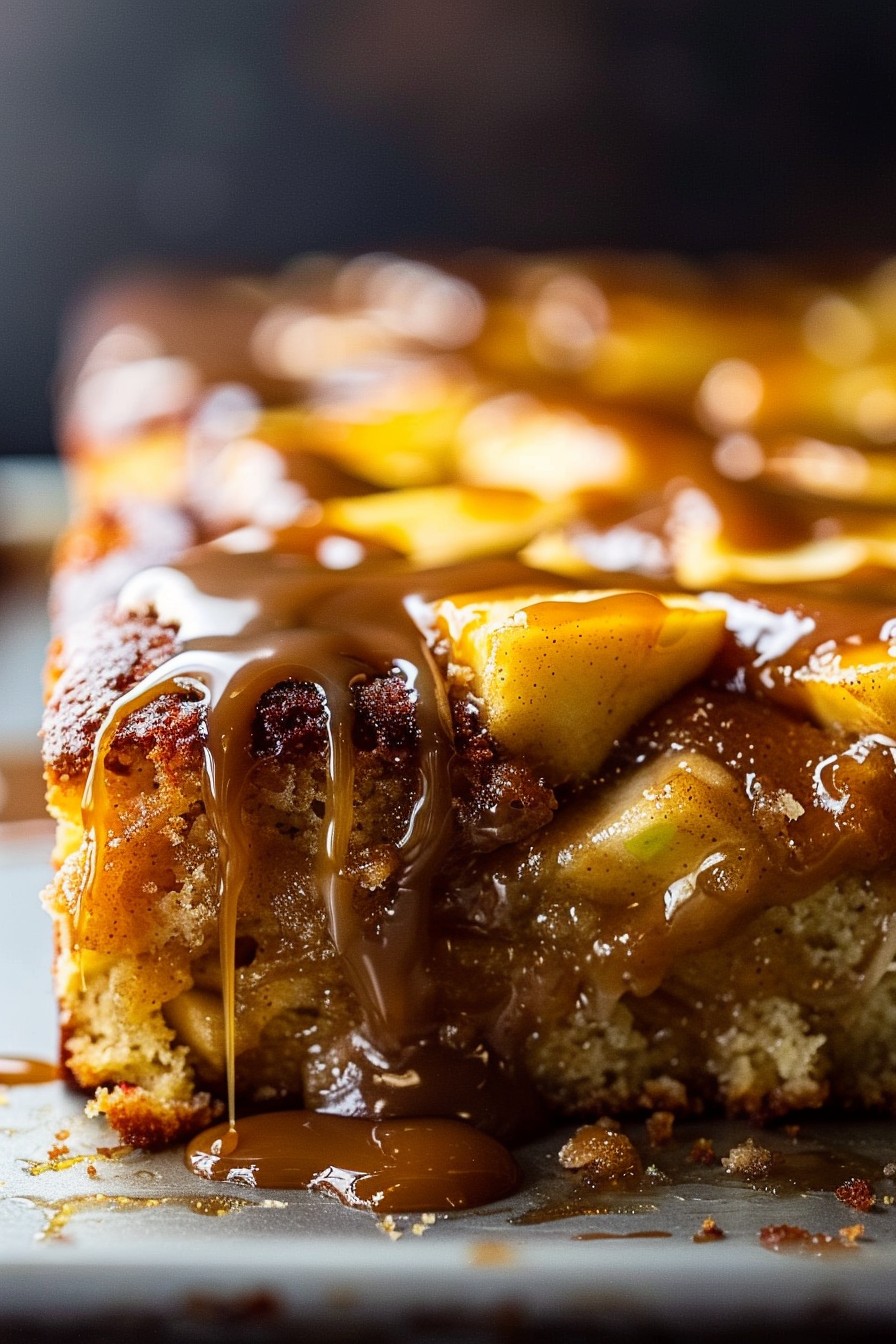 Caramel Apple Sheet Cake Recipe