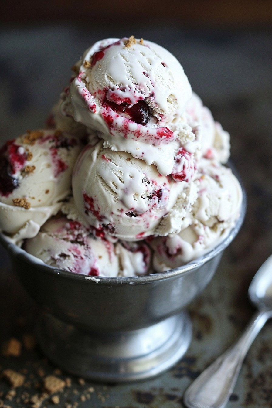 Cherry Cheesecake Ice Cream Recipe