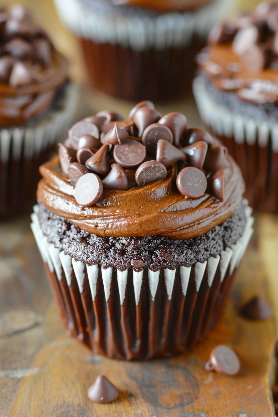 Chocolate Chip Chocolate Cupcake Recipe