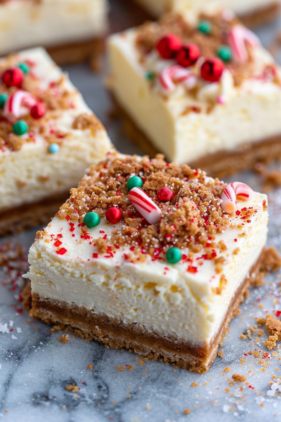Christmas Cheesecake Bars Recipe