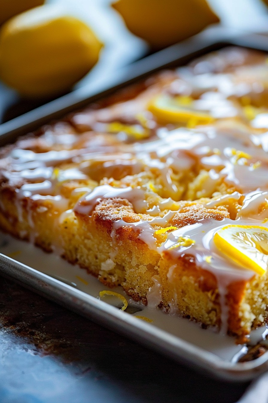 Lemon Sheet Cake Recipe