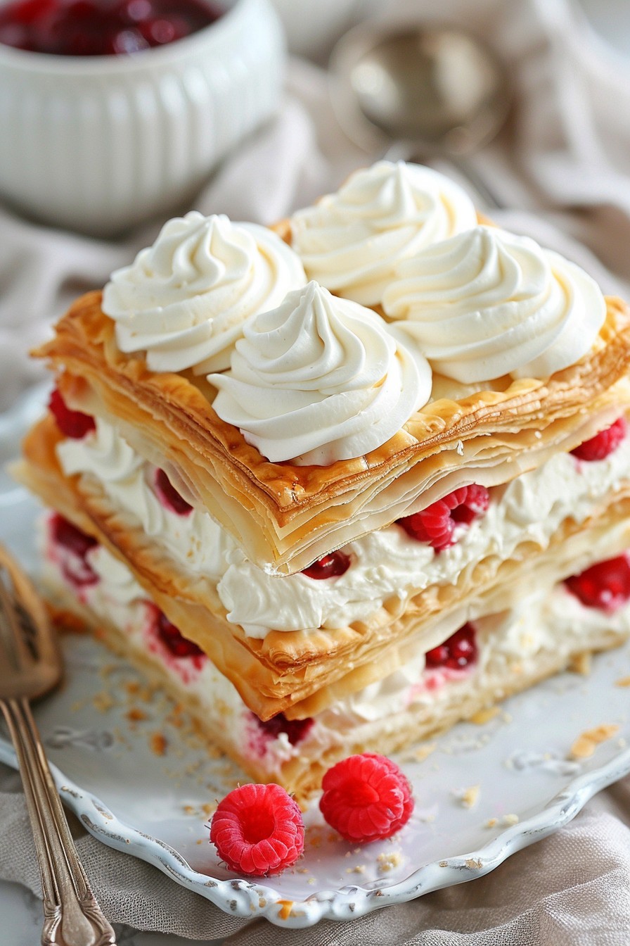Napoleon Cake Recipe With Puff Pastry