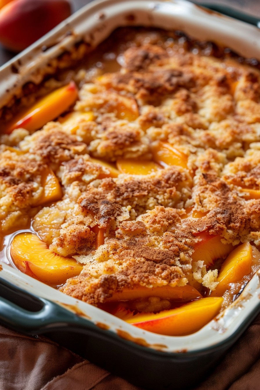 Peach Cobbler Recipe Easy Cake Mix