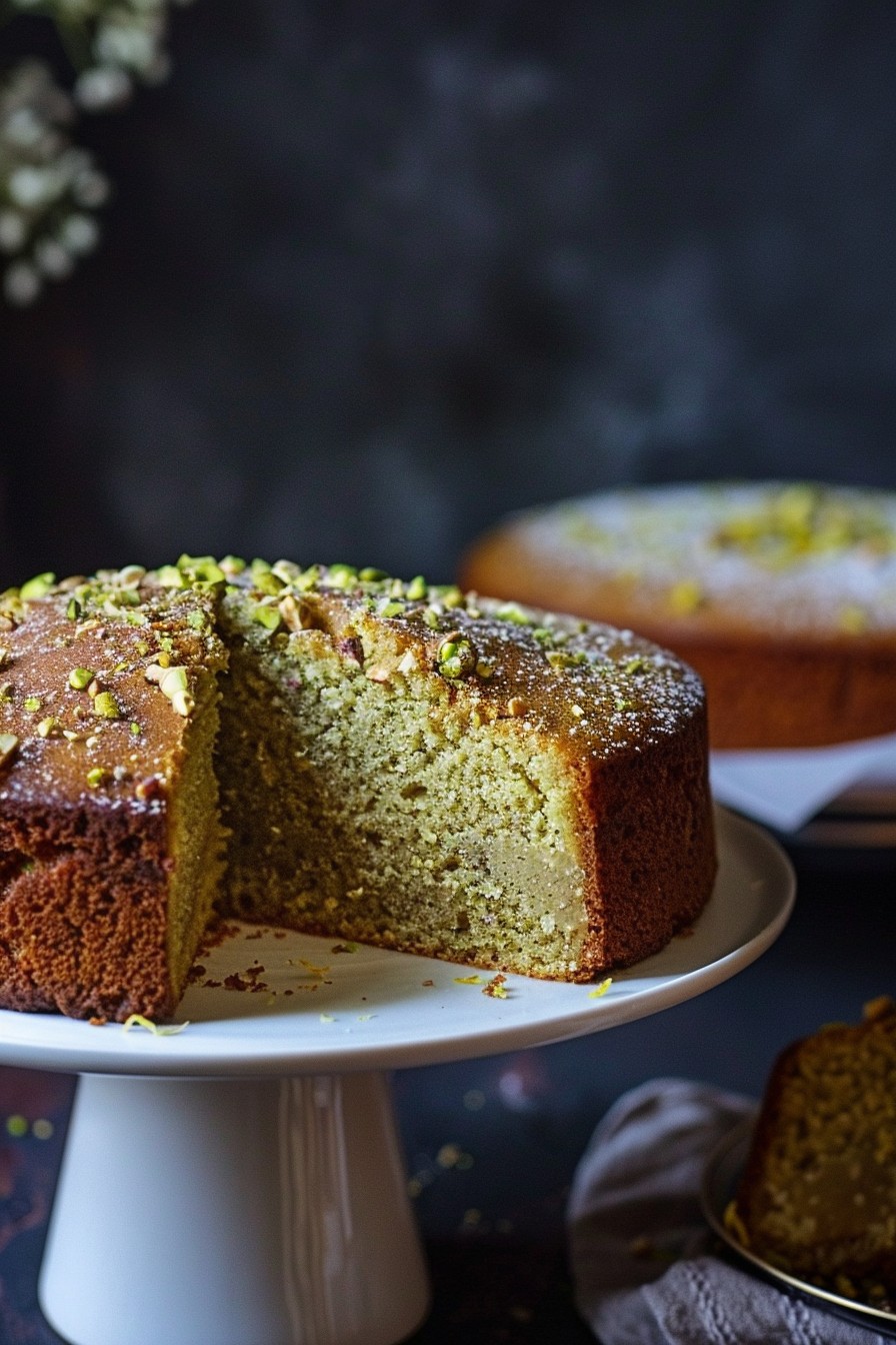 Pistachio Olive Oil Cake Recipe