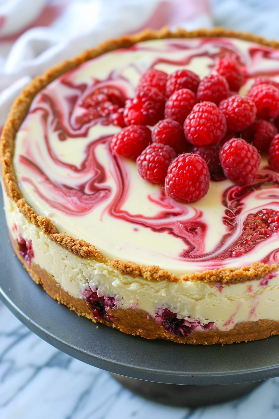 Raspberry Swirl Cheesecake Recipe