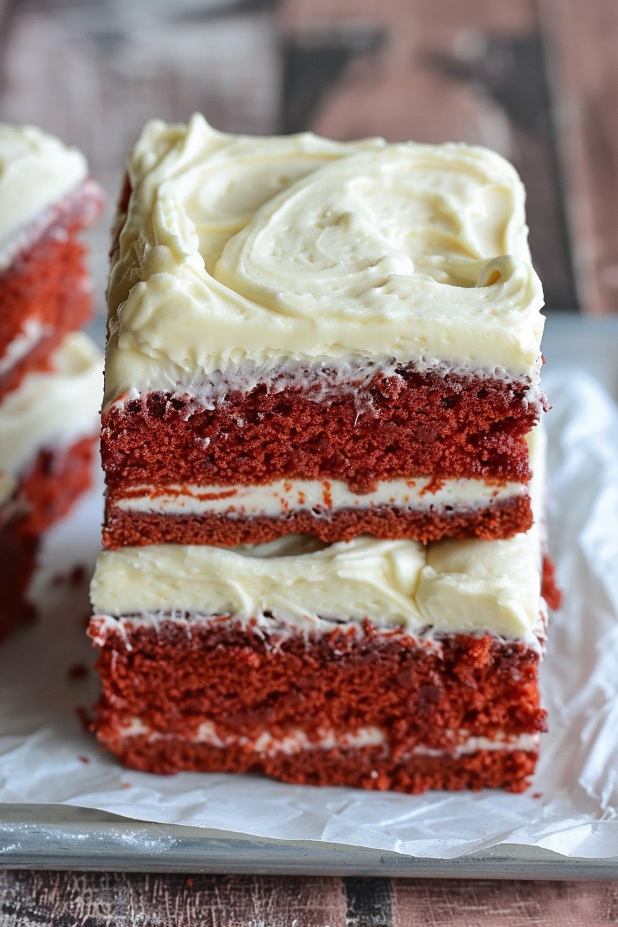 Red Velvet Bar Cake Recipe