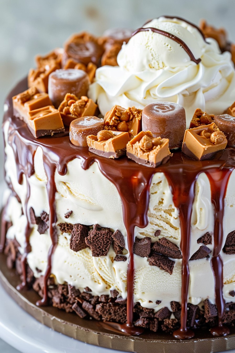 Reeses Ice Cream Cake Recipe