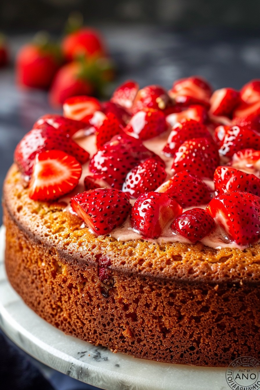 Strawberry Cake Easy Recipe