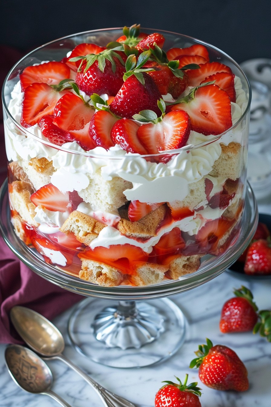 Trifle Recipe With Angel Food Cake And Strawberries